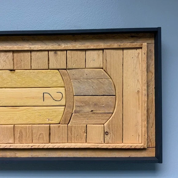 Pencil Wood Mosaic Artwork